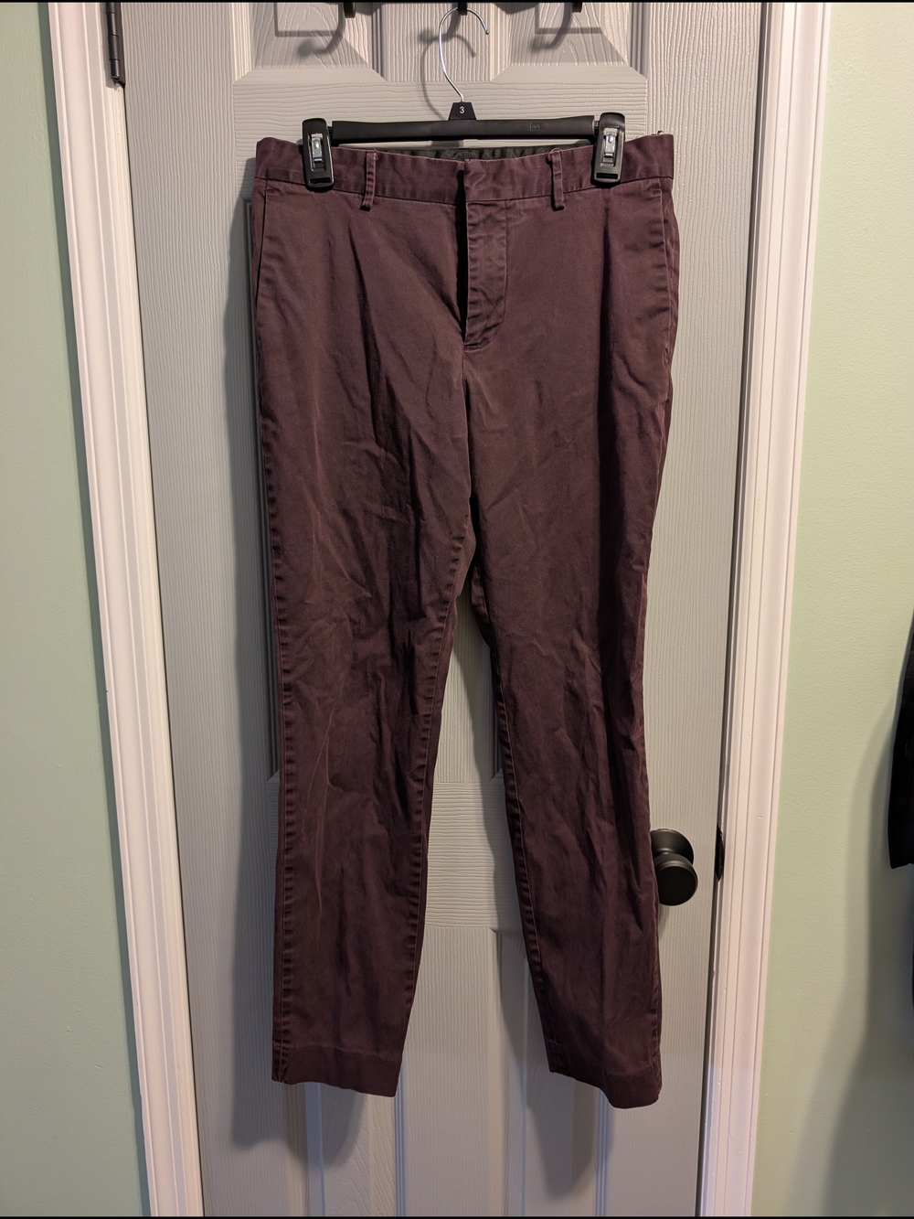 H&M Men's Marroon Chino Pants